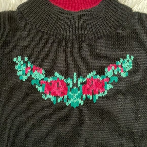 Vintage 80s Avon Floral Pattern Sweater - Picture 2 of 8